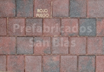 CAF8 Lecrin 20*20*8 abujardado textura fina Rojo Fuego (118).